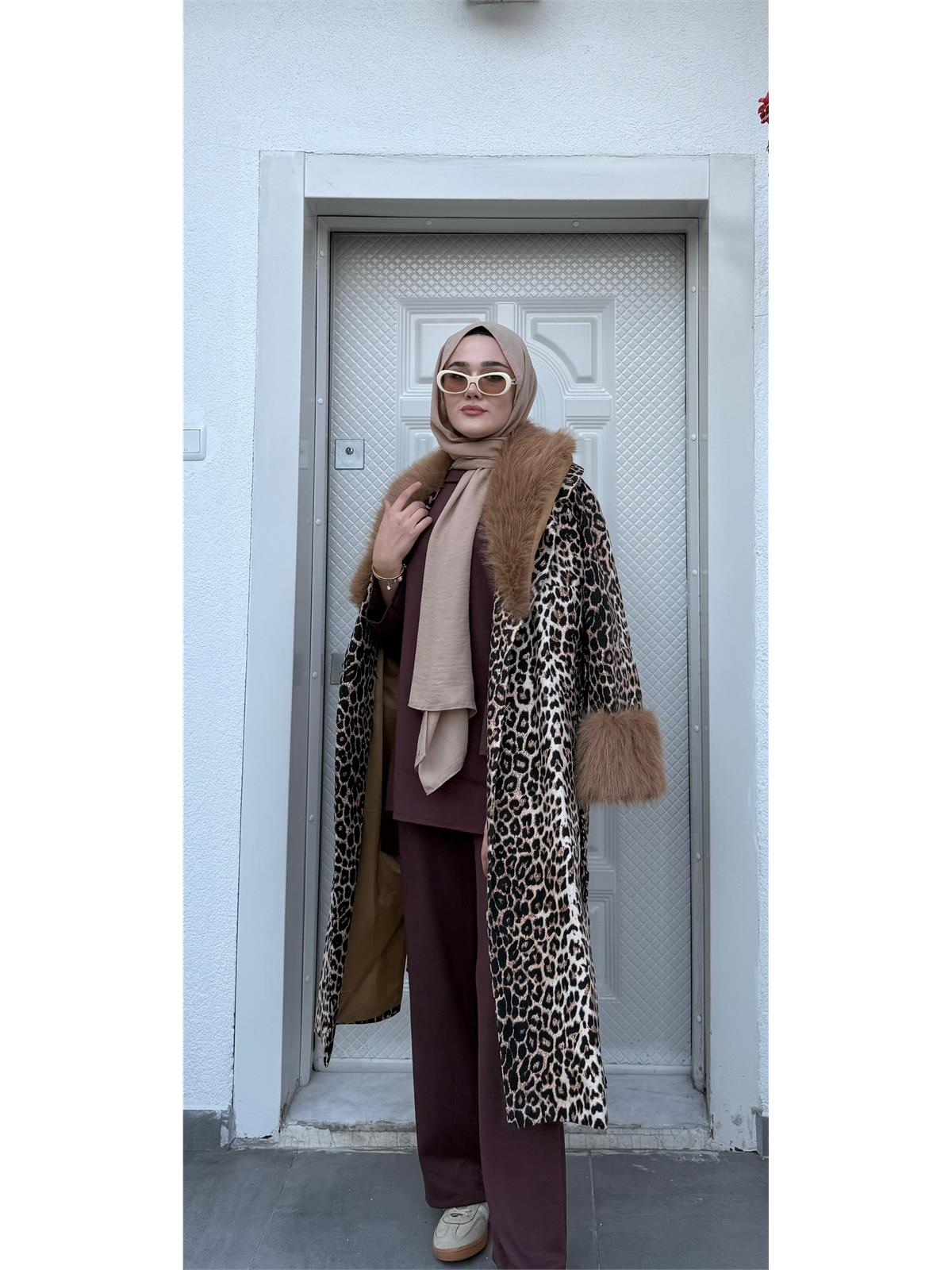 Kürklü Leopar Kaban K Leopar